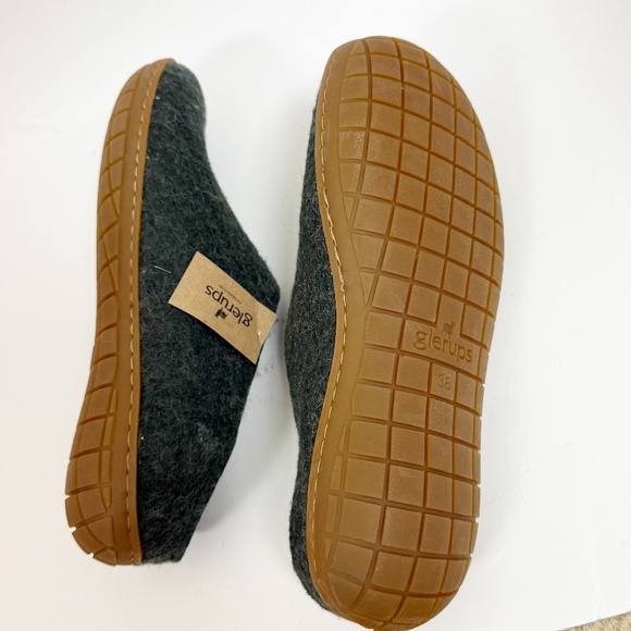 Glerups Shoe Natural Rubber Sole Honey Forest Slippers Size 38 - Picture 3 of 7
